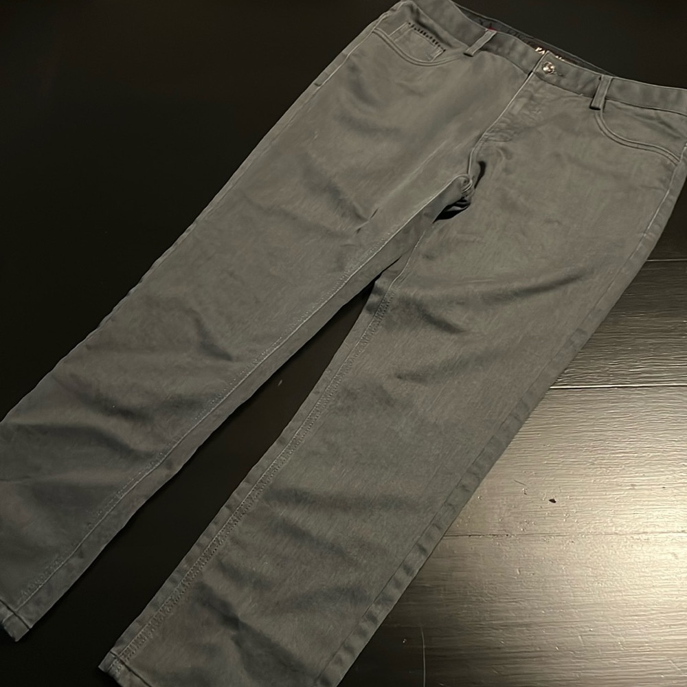 Pavini Exclusive Line Mens Pants‎ Gray Greek Key Lion Head P-9153 34x30